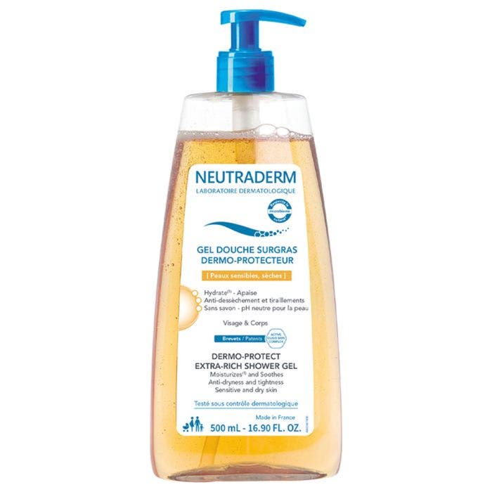 Gel Douche Surgras Dermo Protecteur 500ml Peaux Sèches Neutraderm