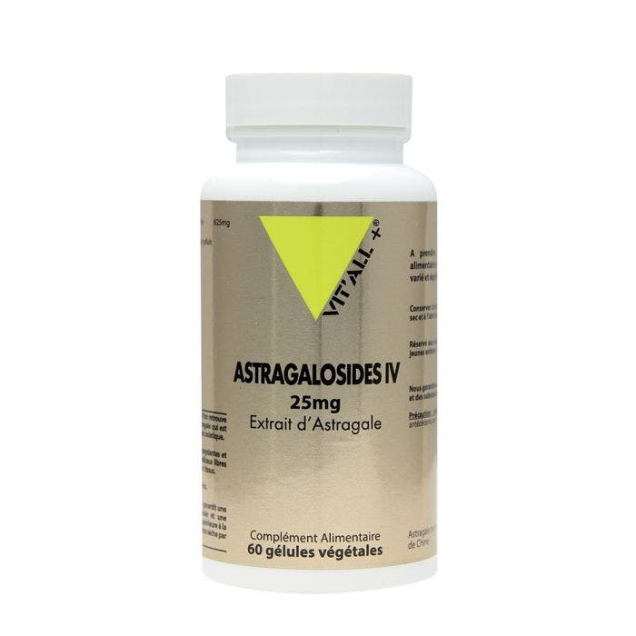 Astragalosides IV 25mg 60 gélules végétales Vit'All+