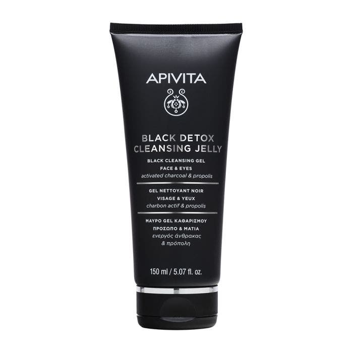 Gel Nettoyant Noir 150ml Black Détox Visage & Yeux Apivita