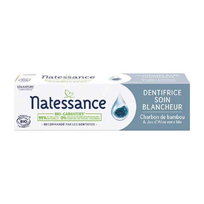 Dentifrice soin blancheur bio 75ml Natessance