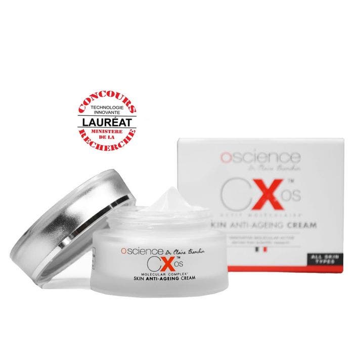 Crème anti-vieillissement cutané Jour/Nuit 50ml tous types de peaux au CXOS breveté Oscience