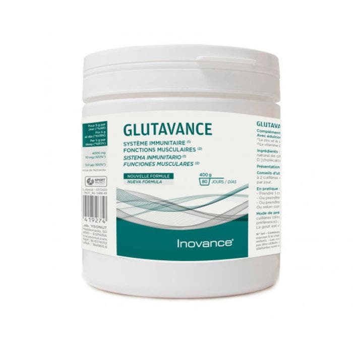 Glutavance Système Immunitaire et Fonctions Musculaires 400g Inovance