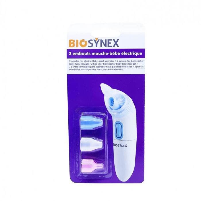 3 Embouts Pour Mouche Bebe Electrique Exacto Biosynex