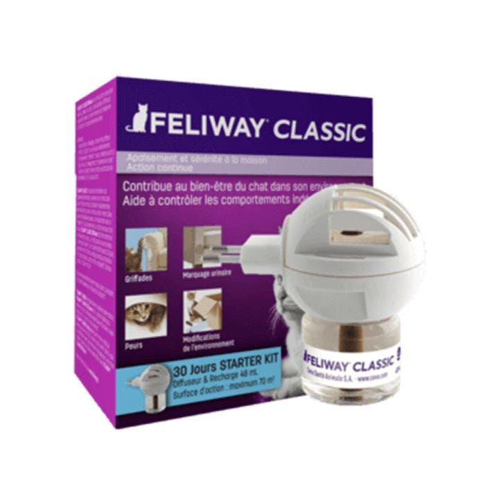 Diffuseur électrique de phéromones + recharge de 48ml inclus Classic Feliway