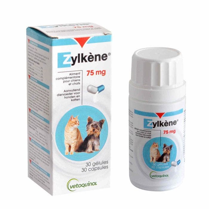 Aliment complémentaire effet relaxant 75mg 30 gélules Zylkène Vetoquinol