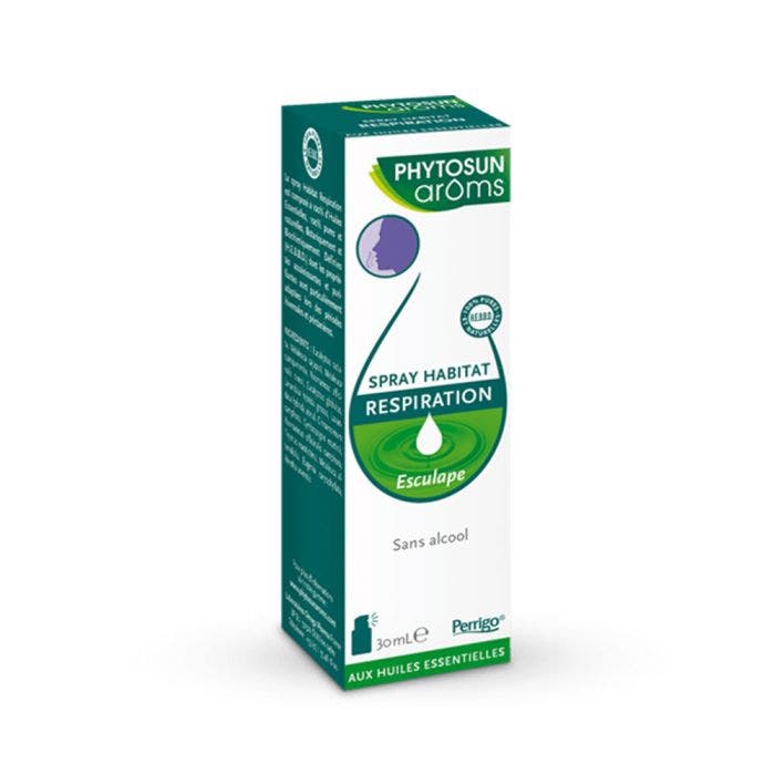 Spray Habitat Respiration Esculape 30 ml Sans Alcool Phytosun Aroms