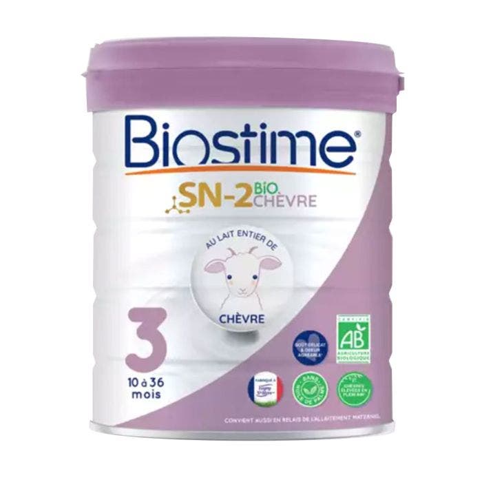 Lait Infantile SN-2 Chèvre 3ème âge Bio 800g 10 à 36 mois Biostime