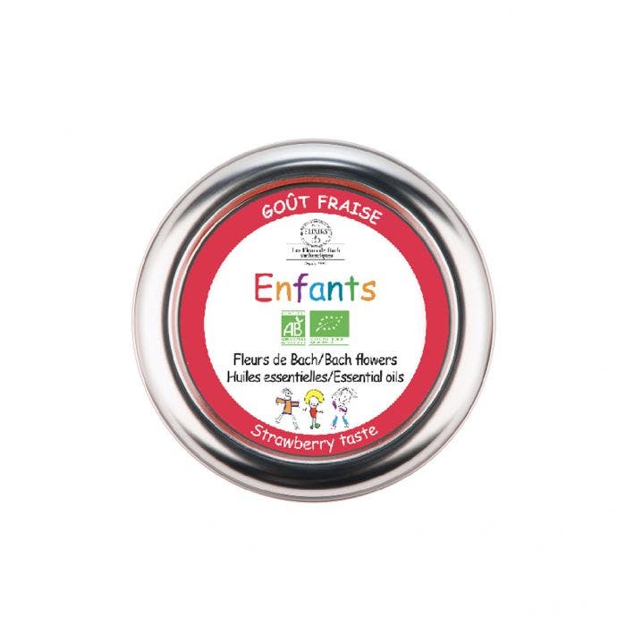 Pastilles Enfants Fleurs de Bach Bio 45g Goût Fraise Elixirs & Co
