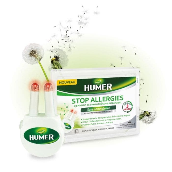 Stop allergies Dispositif de photothérapie intranasal Humer