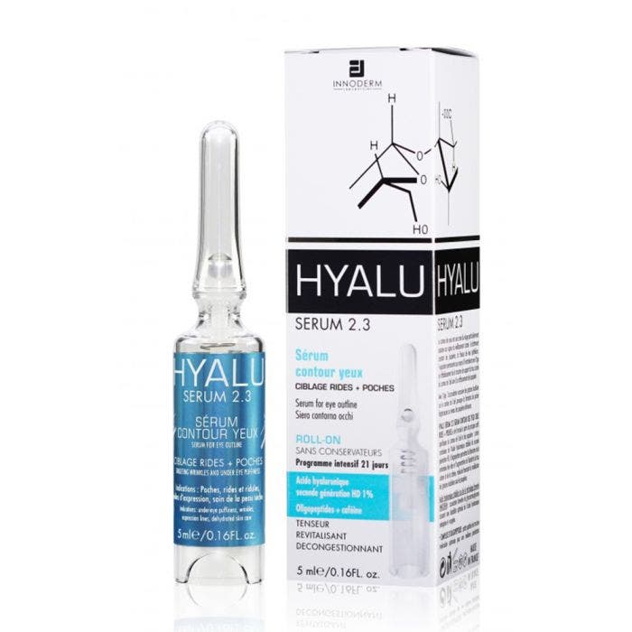 Gel contour des yeux ciblage rides + poches 5ml Hyalu Sérum 2.3 Innoderm