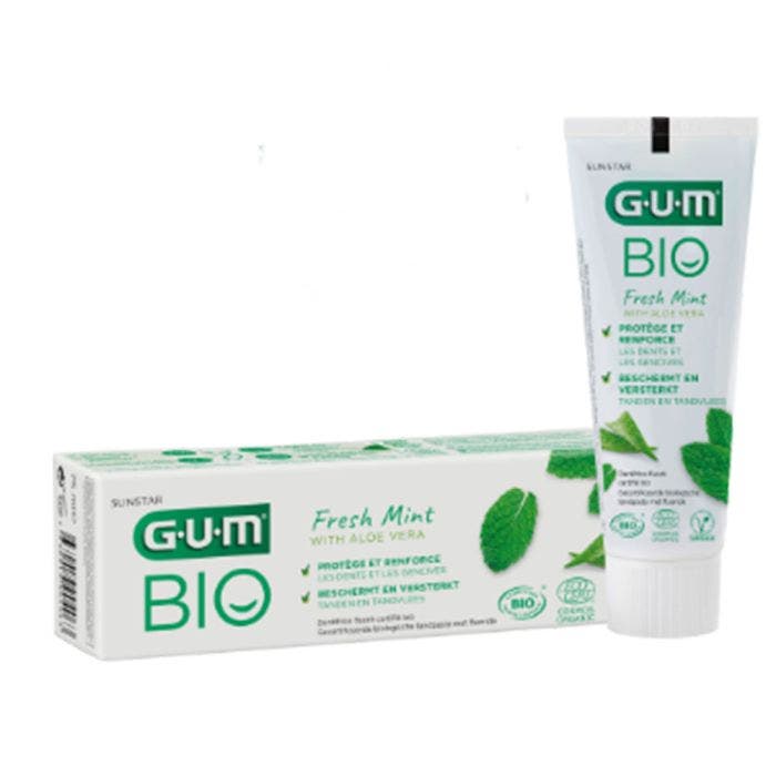 Dentifrice protection quotidienne bio Fresh Mint 75ml Gum