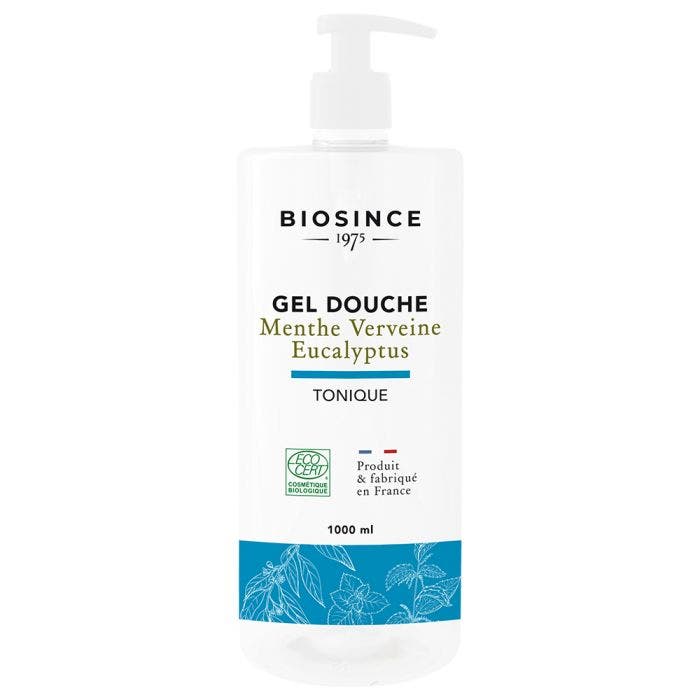 Gel Douche Menthe Verveine Eucalyptus Tonique 1 litre Bio Since 1975