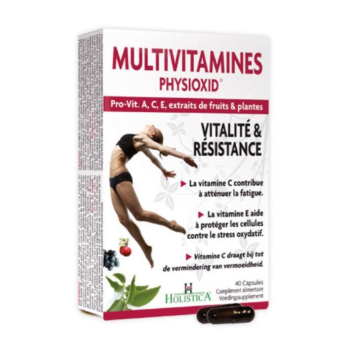 Physioxid Multivitamines Vitalité & Résistance 40 capsules Holistica