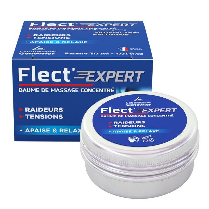 Baume de massage concentré 30ml Flect'Expert Apaise et relaxe Genevrier