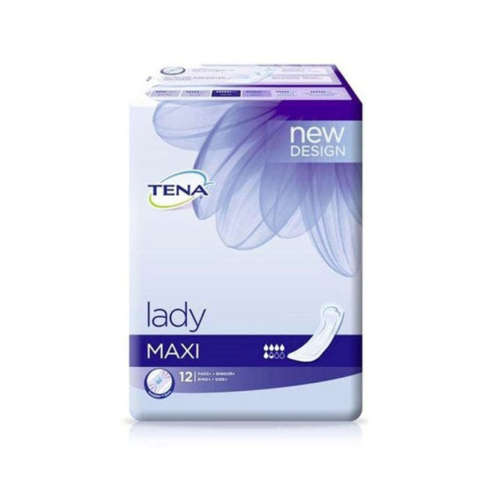 Serviettes pour fuites urinaires legeres x12 Lady Maxi Tena