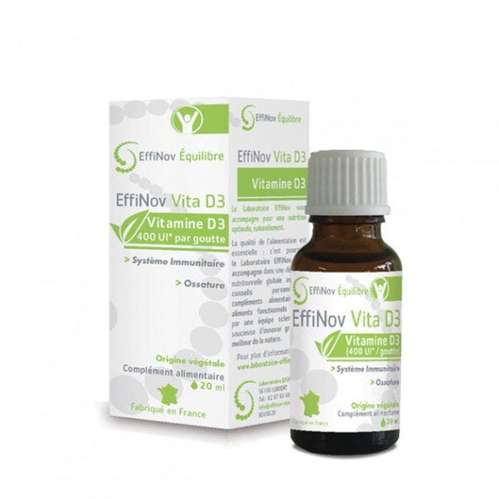 Vita D3 20 ml Immunité Effinov Nutrition