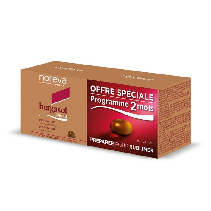 Préparateur solaire 2x30 capsules Bergasol Sublim Bergasol