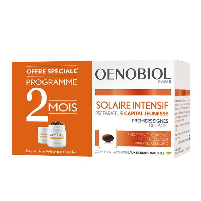 Intensif 2x30 Capsules Solaire Préparateur Capital Jeunesse Oenobiol