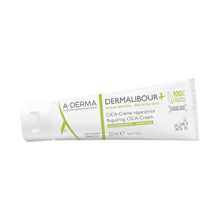 Cica - Crème Réparatrice 50ml Dermalibour+ Peaux Irritées A-Derma