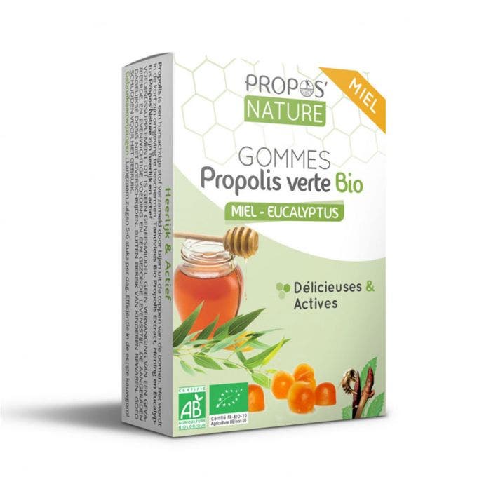 Gomme De Propolis Pepins De Pamplemousse Et Eucalyptus Bio 45g Propos'Nature