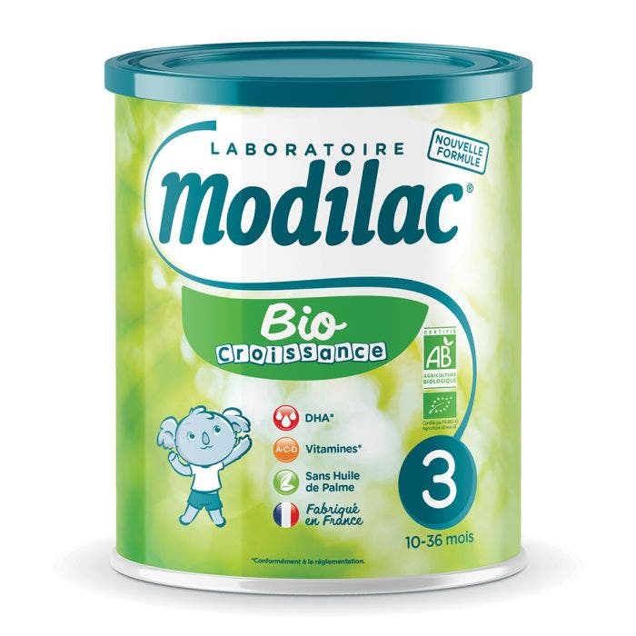 Expert 3 Lait En Poudre Croissance 10 Mois-3 Ans Bio 800g Modilac