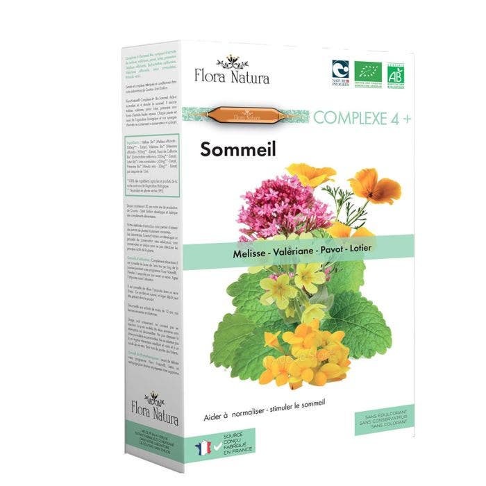 Sommeil Bio 20 ampoules Complexe 4+ Flora Natura