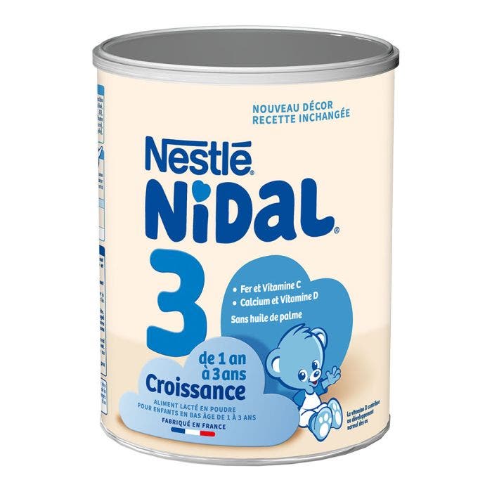 Lait En Poudre 3 Croissance 800g Nidal 1-3 Ans Nestlé