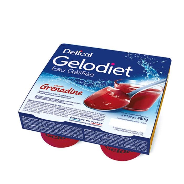 Eau gélifiée 4x120g Gelodiet Delical