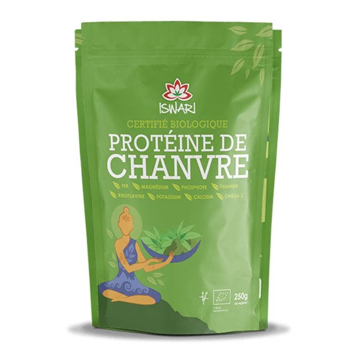 Protéine de Chanvre Bio 250g Protéine Végétale Iswari