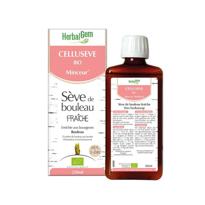 Seve De Bouleau Fraiche Bio Celluseve Minceur 250ml Herbalgem
