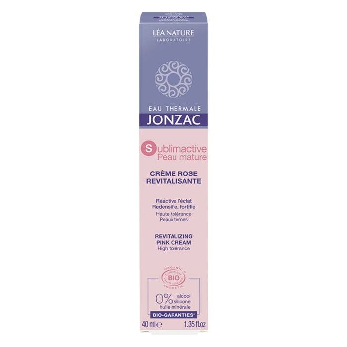 Crème Rose Revitalisante Bio 40ml Sublimactive Eau thermale Jonzac