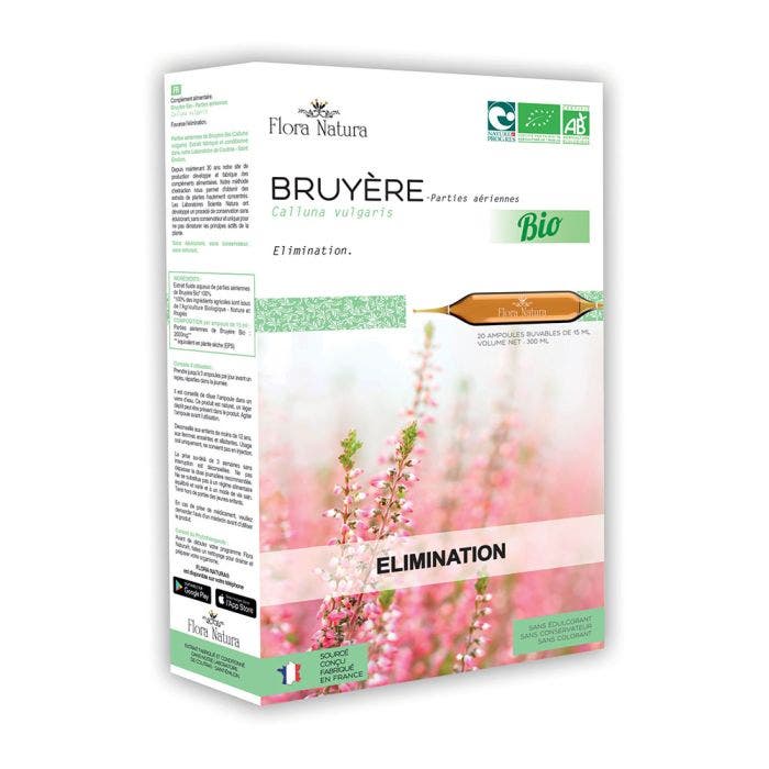 Bruyere Bio 20 ampoules Elimination Flora Natura