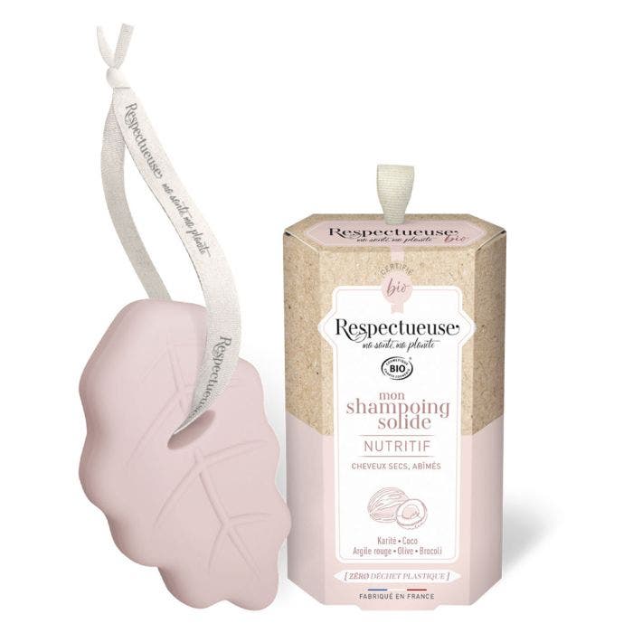 Shampoing Solide Nutritif Bio 75g parfum naturel Karité Respectueuse