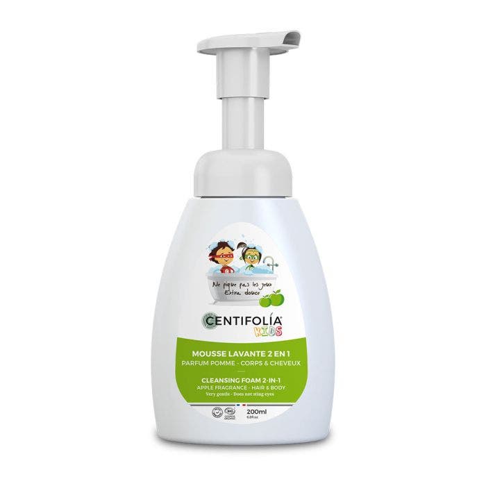 Mousse lavante 2en1 parfum pomme 200ml Kids Centifolia