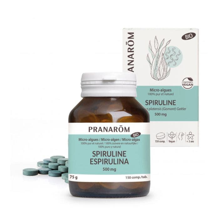SPIRULINE BIO 150 comprimés Micro-Algues Pranarôm