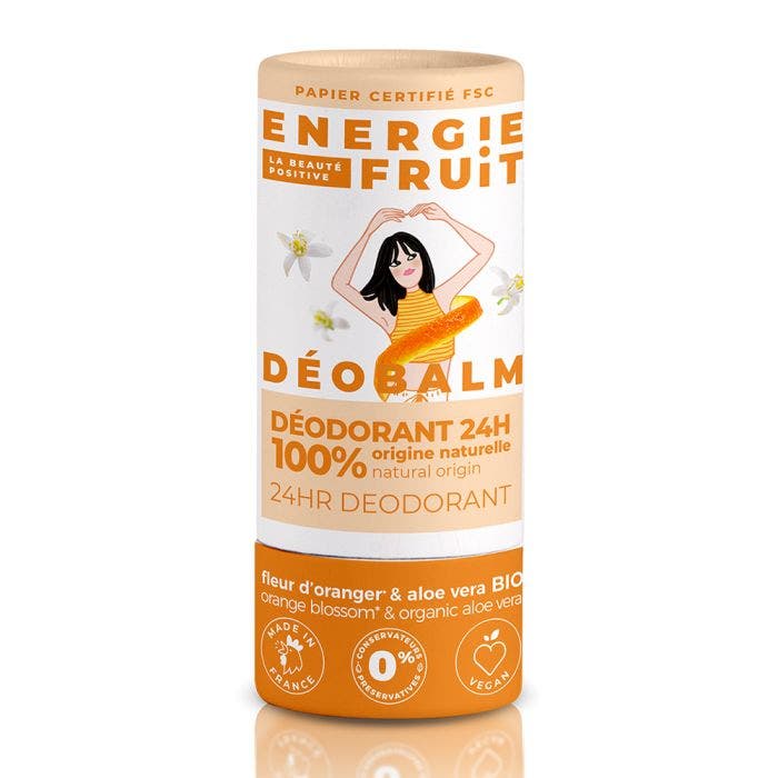 Deodorant Naturel Fleur D'oranger & Aloe Vera Bio 30g Energie Fruit