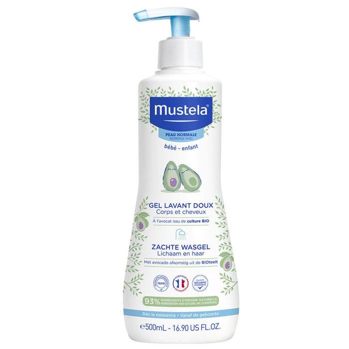 Gel Lavant Doux Corps Et Cheveux 500ml Peaux Normales Mustela