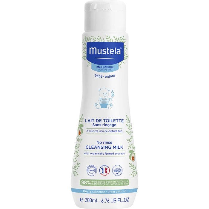 Lait De Toilette Sans Rincage Peaux Normales 200ml Mustela