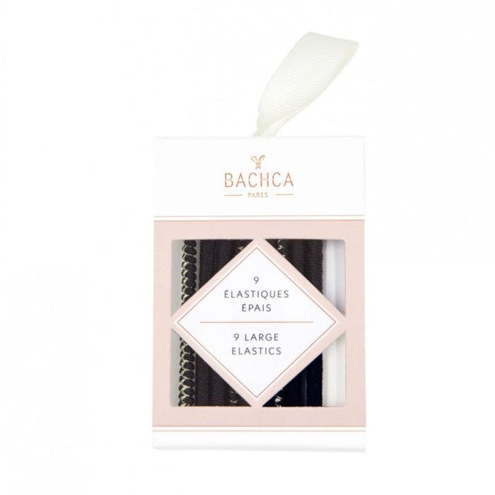 Elastiques épais noir x 9 Bachca