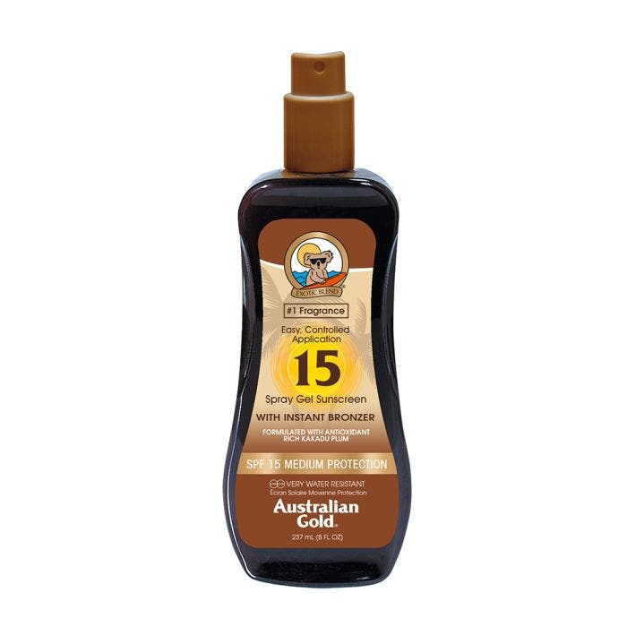Spray Gel Solaire SPF15 avec Bronzer 237ml Australian Gold
