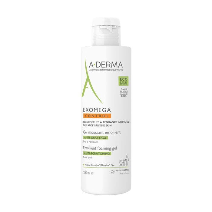 Gel Moussant Emollient Peaux A Tendance Atopique 500ml Exomega Control A-Derma