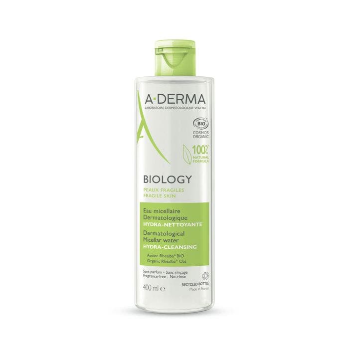 Eau Micellaire Dermatologique Hydra Nettoyante BIO 400ml Biology A-Derma