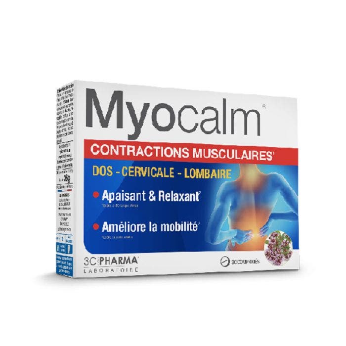 Myocalm Contractions Musculaires 30 Comprimes 3C Pharma