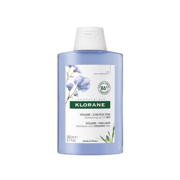 Shampooing Volume Cheveux fins 200ml Lin Bio Klorane