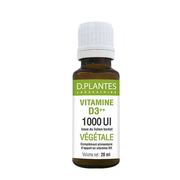 Vitamine D3 Vegetale 1000ui Compte Gouttes 15ml+5ml offert D. Plantes