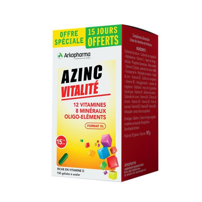 Vitalite 150 Gelules Azinc Arkopharma
