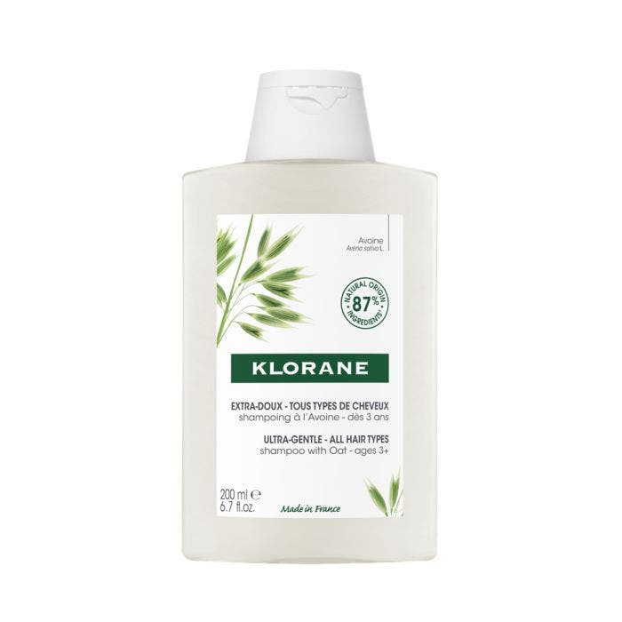 Shampoing Extra-doux 200ml Avoine Tous types de cheveux Klorane