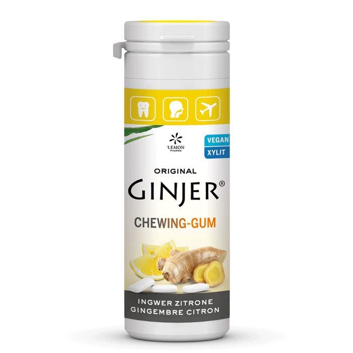 Chewing-Gum Au Gingembre Citron Au Xylitol 30g Ginjer® Lemon Pharma