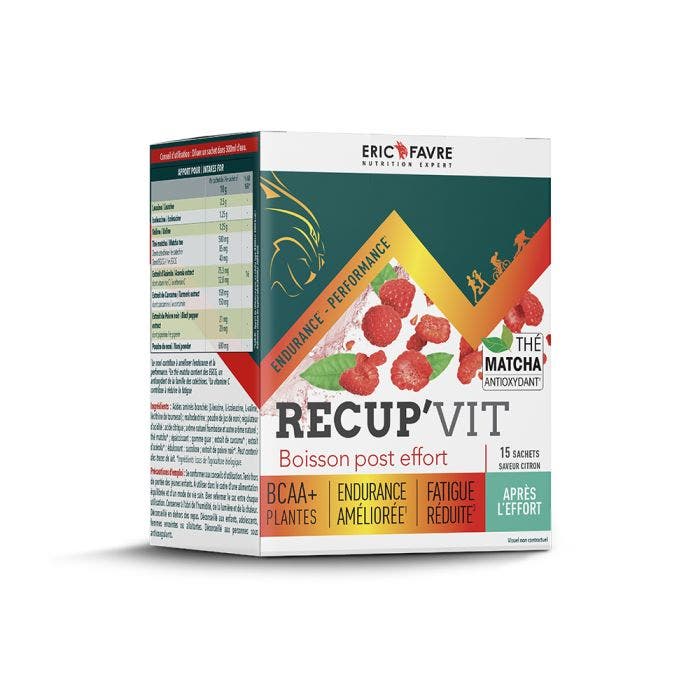 Recup'Vit 15 sachets Saveur Framboise Eric Favre