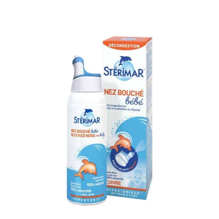 Spray Doux nez bouché Bébé 100ml Enrichie en cuivre Sterimar